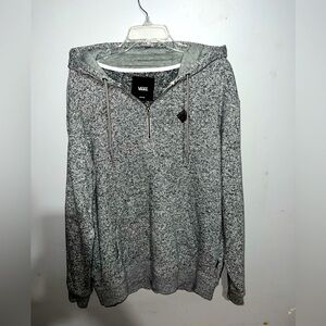 Medium gray vans quarter zip hoodie
